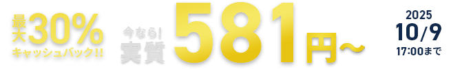 30%åХåʤ¼581ߡ 2025ǯ85()  2025ǯ109()ޤǡ