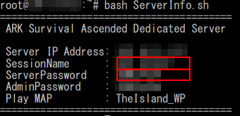 SessionNameפȡServerPasswordפǧ