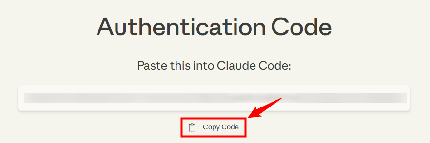 画像：「Copy Code」をクリックする